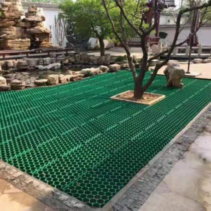 প্লাস্টিকের ঘাস প্যাভেলার গার্ফ গ্রিড মধুচক্র প্যাভেলিং গ্রাস গ্রিড পার্কিং লটের জন্য 8