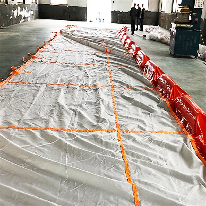 সিল্ট কার্টেন পিভিসি ভাসমান সিল্ট কার্টেন কনটেনমেন্ট বুম ইকো-বন্ধুত্বপূর্ণ তেল স্পিলিং বুম জলজ পরিবেশের জন্য ভাসমান সিল্ট কার্টেন 5