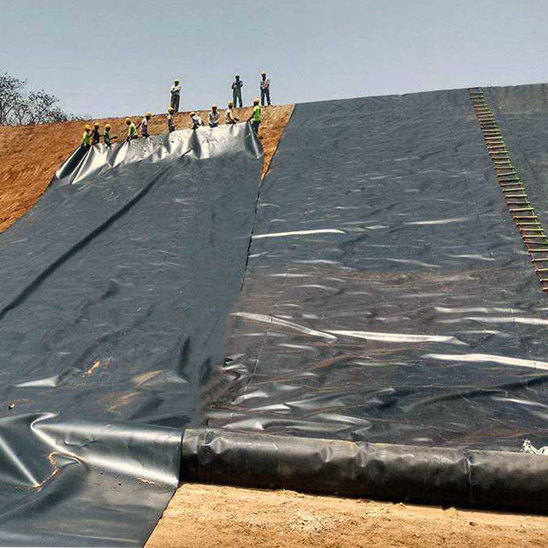 0.75 মিমি 1 মিমি অ্যান্টি-সিপ্যাজ লিকপ্রুফ মসৃণ এইচডিপিই জিওমেমব্রেন পুকুর লিনার