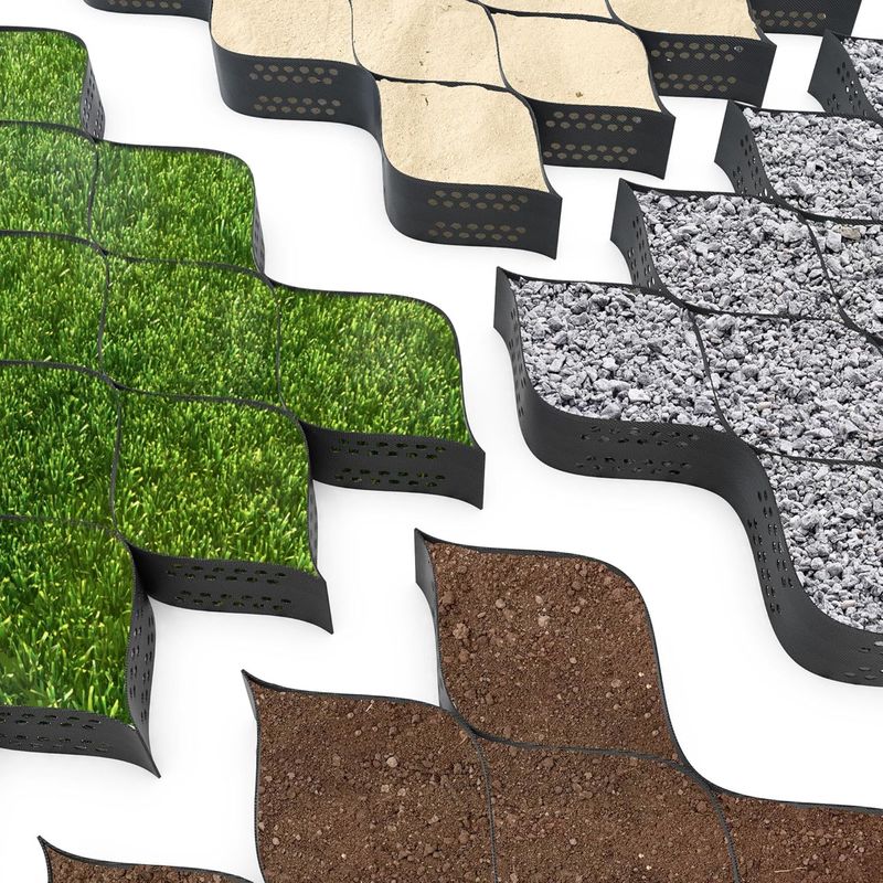 এইচডিপিই প্লাস্টিকের জিওসেল প্যাভড গ্রিড এইচডিপিই জিওসেল নরম বেসমেন্ট রিইনফোর্সমেন্টের জন্য সস্তা গ্রাউল স্ট্যাবিলাইজার জিওসেল রোড নির্মাণে