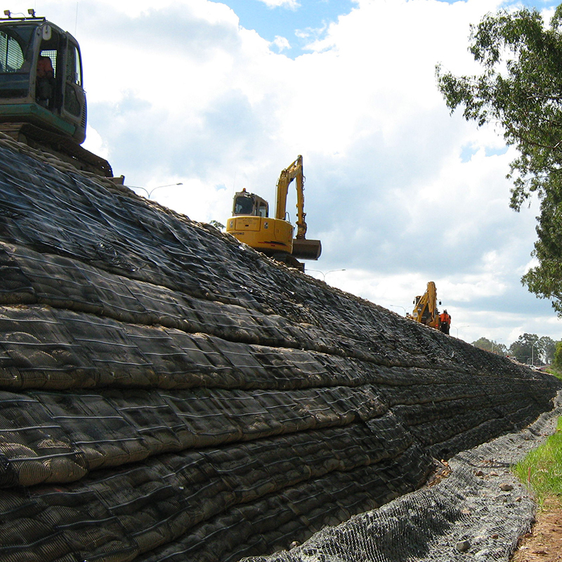সংশোধন দ্বি-অক্ষীয় প্লাস্টিক পিপি পিই একক-অক্ষীয় যৌগিক প্রসারিত এইচডিপিই জিওগ্রিড রাস্তা রেলওয়ে নির্মাণ