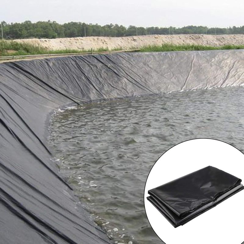 HDPE Geomembrane Pond Liner 0.1 - 5mm thickness Geomembrane Pond Liner Fish Farm Dam Liner HDPE Geomembrane Pond Liner
