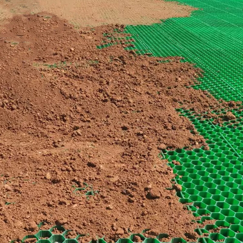 38 মিমি 48 মিমি 68 মিমি প্লাস্টিক ঘাস গ্রিড পেভার ড্রাইভওয়ে, পার্কিং লটের জন্য নুড়ি স্টেবিলাইজার গ্রিড