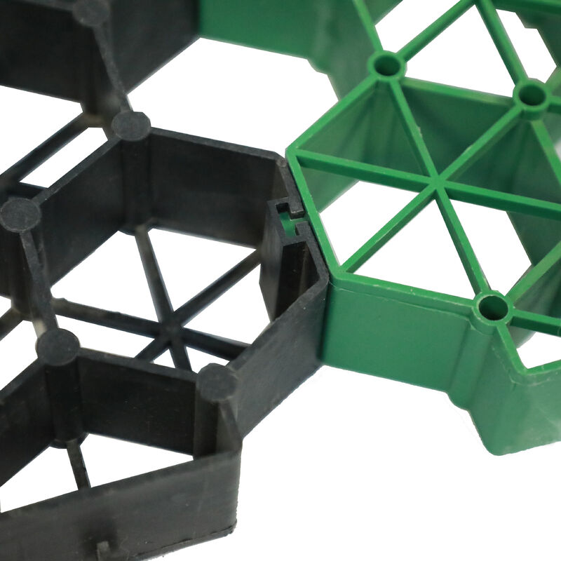 38 মিমি 48 মিমি 68 মিমি প্লাস্টিক ঘাস গ্রিড পেভার ড্রাইভওয়ে, পার্কিং লটের জন্য নুড়ি স্টেবিলাইজার গ্রিড